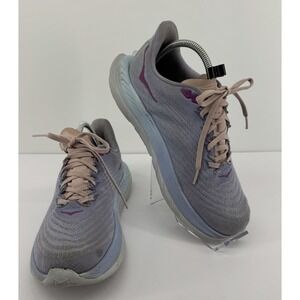 Hoka One One Mach 4 Lightweight Road Running Sneakers Purple Pink Blue Sz 8.5